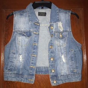 Denim vest